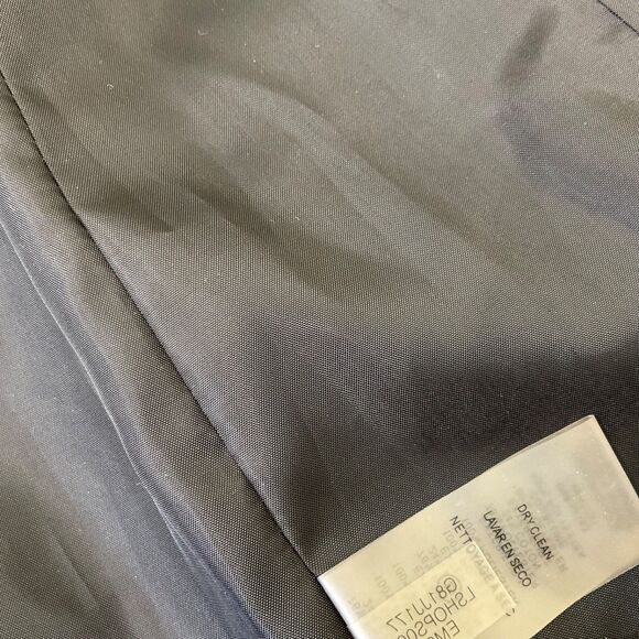 NWOT Karl Lagerfeld Blazer Jacket women’s Size 2 textured black piping Career - Picture 12 of 13